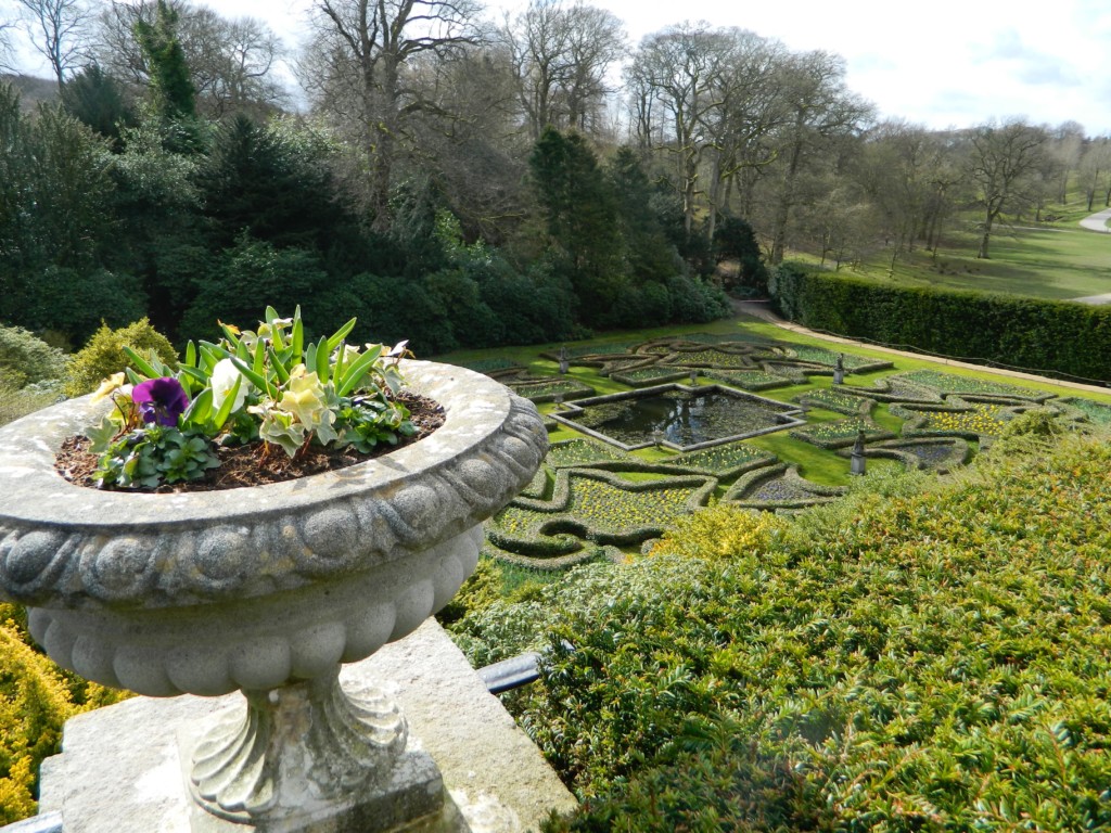 Lyme Park garden, inspiration for Death in an English Garden, book six in the Murder on Location series. 