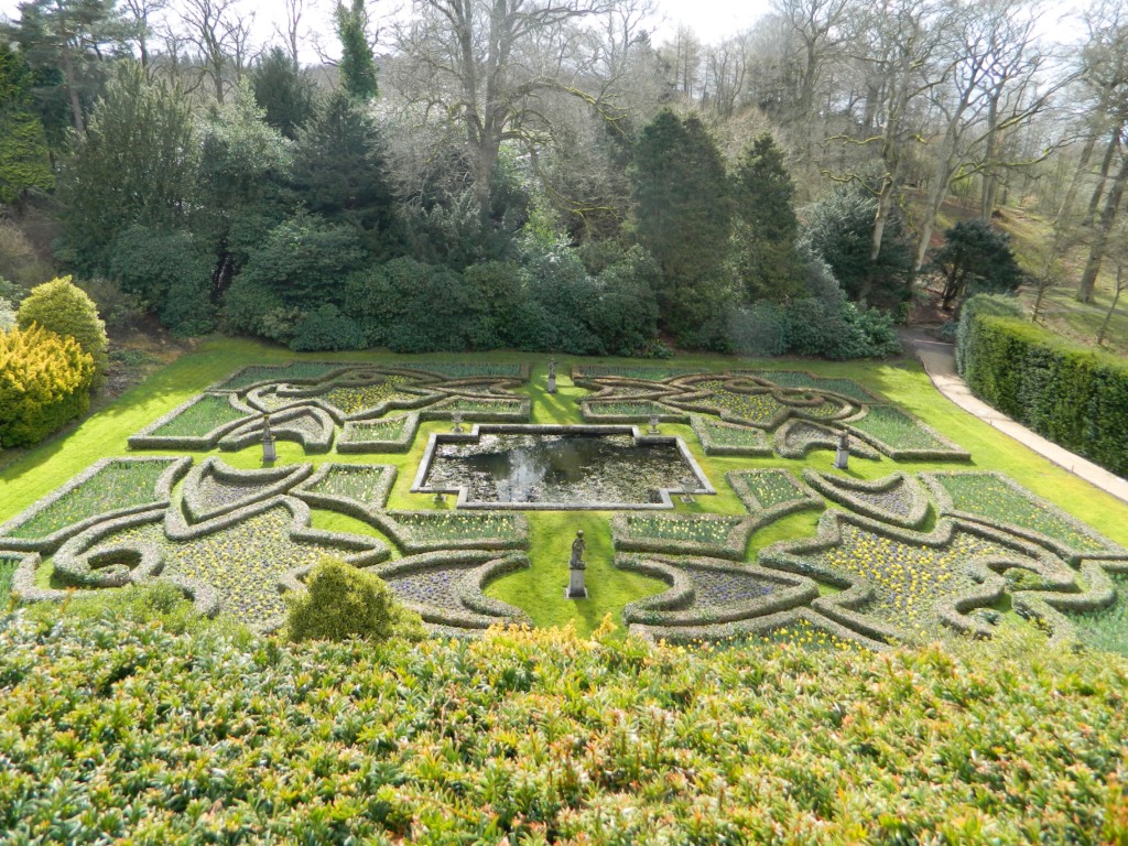 Formal garden at Lyme Park. 