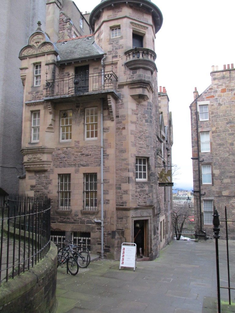 Lady Stair's House - Location of the Writers' Museum and inspiration for "Staircase House" in Devious, Book Five in the On the Run series by Sara Rosett. 