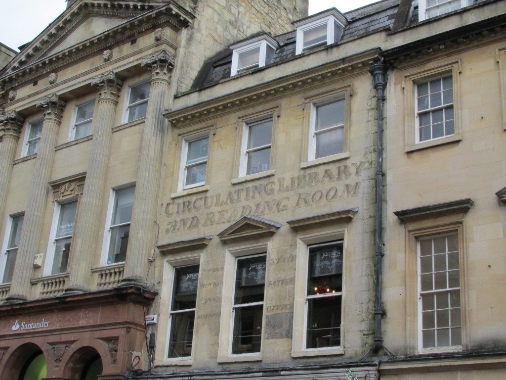 The Circulating Library and Reading Room on Milsom Street - one of my favorite photos from the trip because I'm such a book geek. It's a shop now, but still, very fun to see where the lending library was located.