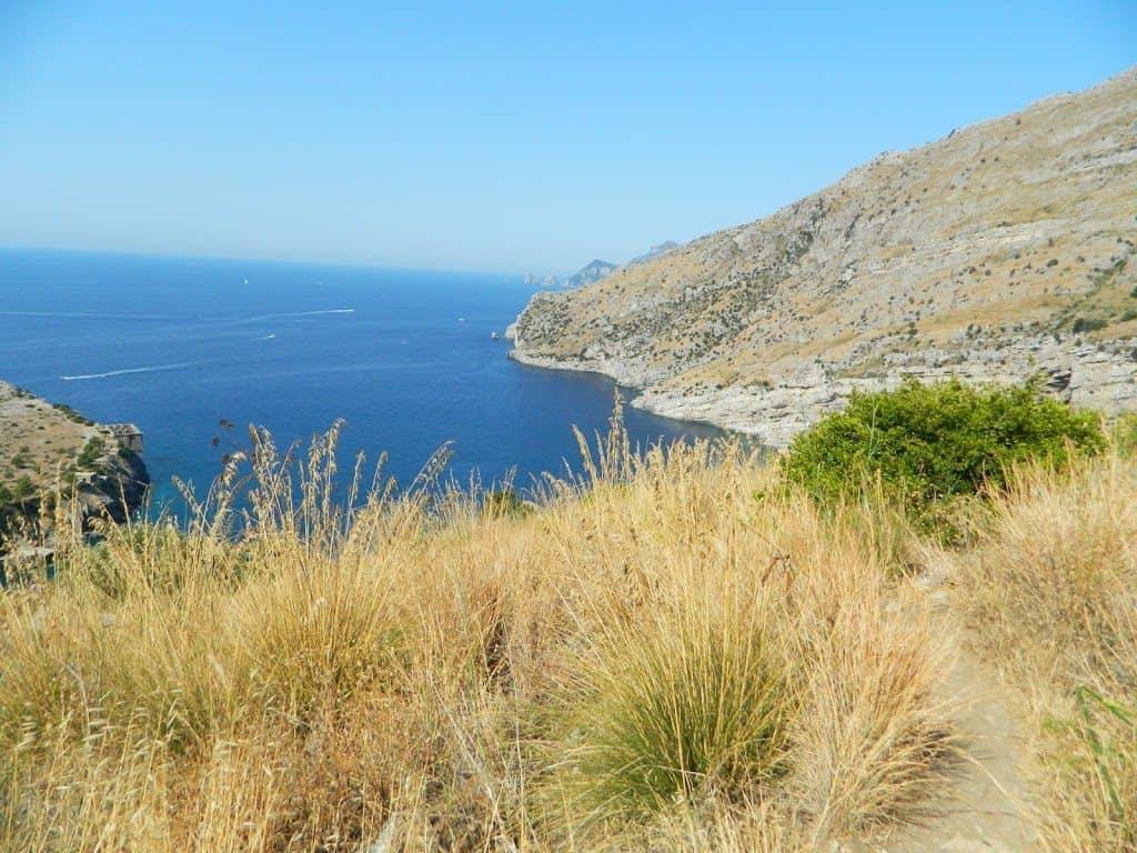 Drier, more Mediterranean terrain at the end of the trail