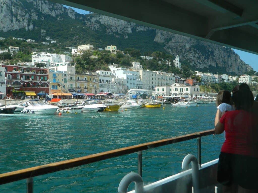 Arrival in Capri