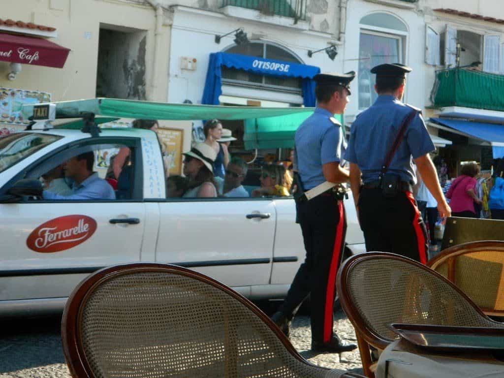 Open taxis in Capri