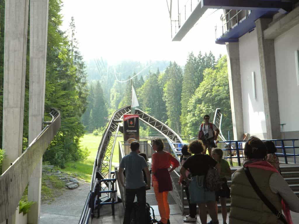 Waiting for the gondola to the top of the Zugspitze