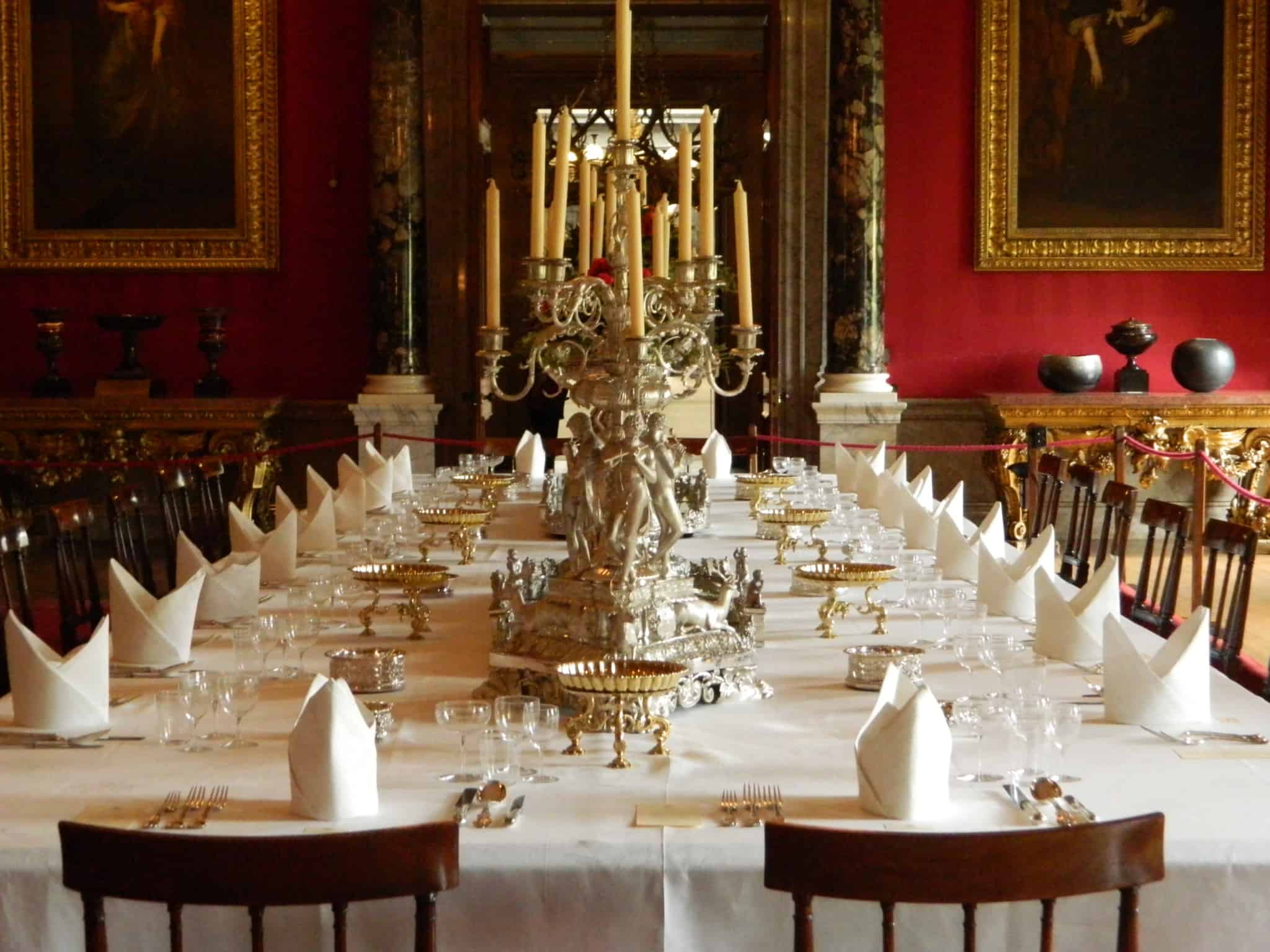 Photo Research Journal: Death in a Stately Home (dining room, statuary, and grounds)